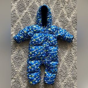 Columbia infant baby snuggly bunny bunting snowsuit 6-12 mo